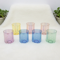 Ensemble de bols chantants en cristal pur à 99,99 %, 440 Hz/432 Hz – Son de guérison, la version améliorée la plus vendue par Sing Sound Healing Studio pour les clients