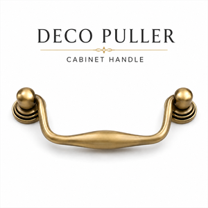 DECO Puller Cabinet Handle Premium Solid Brass Furniture Handle for Drawer <b>Wardrobe</b> Cupboard Kitchen Cabinet <b>Hardware</b> - Product Image 1