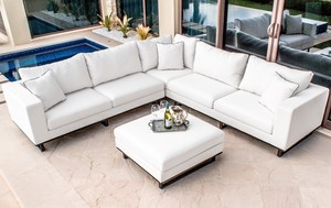 Hot Selling Classic Sectional Garden <strong>Sofa</strong> <strong>Set</strong> Metal Aluminum L-<strong>shape</strong> <strong>Sofa</strong> Couch <strong>Set</strong> <strong>All</strong> Weather Indoor Outdoor Furniture <strong>Sofas</strong> - Product Image 5