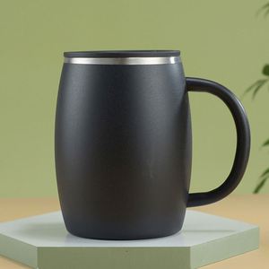14oz Handle <b>Cup</b> Stainless Steel Double Layer <b>Insulated</b> Mug Coffee <b>Cup</b> Beer <b>Cup</b> - Product Image 6