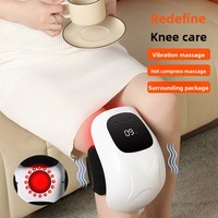 2025 Neuer Verbesserter Infrarot-Therapie Kabelloser Knie- und Armmassagegerät mit Fernbedienung, 9-Stufen-Vibration, Luftkompression und Knetfunktion