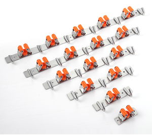 Porta Scopa e Mop Multifunzione da Parete in Acciaio Inossidabile Resistente ed Ecologico <span class=keywords><strong>con</strong></span> Vano Portaoggetti - Product Image 6