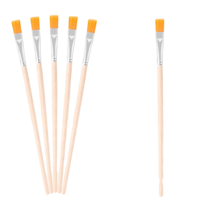 Pinceles acrílicos de dibujo para niños OEM personalizados de <span class=keywords><strong>Paul</strong></span> Cezanne, pincel de pintura de arte plano para niños con detalle de delineador de nailon de plástico - Product Image 1