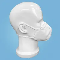 KN95 cara máscara de polvo de tela de protección respirador máscara CE blanco desechable