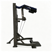 Machine professionnelle de soulevé de mollets assis à charge sélective, robuste, à charges par broches, pour l'entraînement des jambes en salle de sport