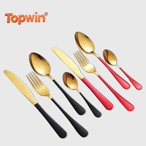 ชุดช้อนส้อมสแตนเลส 24 ชิ้น พร้อมกล่องสี สำหรับเป็นของขวัญคริสต์มาส - Product Image 1