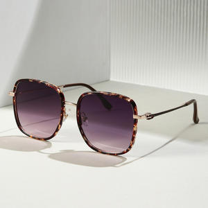 Lunettes de soleil polarisées carrées Dl-D6403 pour femmes, monture en métal, verres TAC, protection UV400, pare-soleil de classe 2 - Product Image 2