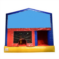 Maison gonflable à thème de voiture avec toboggan château gonflable avec bannière pour enfants