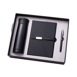Customizable Business Gift <b>Box</b> Featuring <b>A3</b> Leather Notebook and Pen and Cup with Personalized Logo - Product Image 1