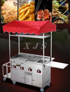 Carretto Multifunzione per Venditori Ambulanti, Carrello per Snack e Cibo Fritto, Ideale per Mercati Notturni, Carretto per Tiramisù e Tipanyaki - Product Image 6