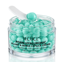 Crème Visage YECUCE PDRN Hyaluronique Repulpante Réparatrice en Capsules – Lisse les Rides, Illumine la Peau, Raffermit et Hydrate