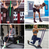 Bandas de Resistencia Personalizadas con Logotipo, Bandas de Ejercicio Multinivel, Bandas Elásticas para Gimnasio, Yoga, Entrenamiento de Fuerza y Fitness