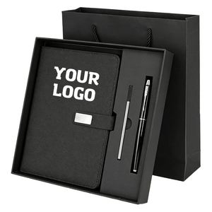 2025 Wholesale Custom Diary Journal Corporate A5 Leather <b>Notebook</b> <b>Sets</b> With Luxury <b>Pen</b> Business Gift <b>Set</b> - Product Image 1
