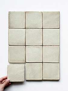 Set di Piastrelle in Ceramica Artigianali 50x150mm e 100x100mm, Finitura Opaca, Aspetto Fatto a Mano - Product Image 6