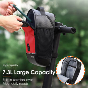 Sac de vélo avant WESTBIKING, design de poche, installation facile, étanche, grande capacité 7,3 L, sac de vélo multifonctionnel en PVC - Product Image 3