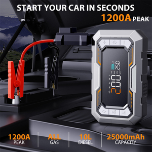 Arrancador de Coches 2 en 1 con Compresor de Aire de 150 PSI, Inflador de Neumáticos Portátil con Apagado Automático, Bomba de Aire, Banco de Energía para Batería de Coche de 12V - Product Image 2