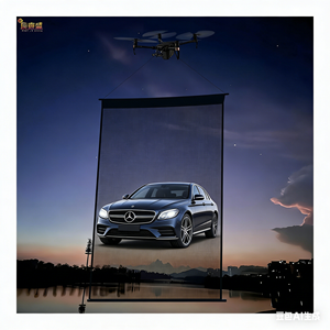 VividSky Super Large 6M*18M LED Flying Sky Textile VividSky Drone aerial <b>window</b> advertisement flying sky LED display <b>screen</b> - Product Image 1