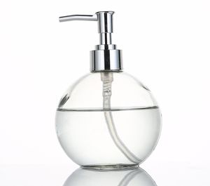 Bouteille en verre à boule ronde rechargeable de 400ML avec pompe de distribution de lotion <span class=keywords><strong>or</strong></span> argent pour l'utilisation de <span class=keywords><strong>savon</strong></span> de salle de bain de cuisine - Product Image 2