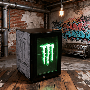 Mini Frigorifero Espositore con Porta in Vetro, Logo Personalizzabile, Raffreddamento <span class=keywords><strong>Professionale</strong></span>, Best Seller, Frigorifero Commerciale con LED per Energy Drink - Product Image 4