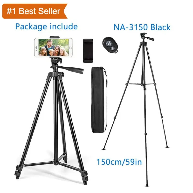 Jumon Statief Voor Telefoon 150Cm Video-Opname Telefoon Statief Stand Met Bluetooth Afstandsbediening Universele Camera Telefoon Fotografie Stand