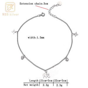 थोक ग्रीष्मकालीन जुर्माना-महिलाओं के लिए 925 स्टर्लिंग चांदी की एक साधारण पत्ता हृदय पैटर्न डिजाइन मोती लड़कियों की फैशन बोहो पार्टियों - Product Image 5