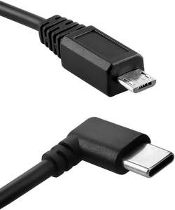 <span class=keywords><strong>Cable</strong></span> de Control en Ángulo Recto Tipo-C/Micro-USB de Alvin para Modelos DJI SC2/RS2/RS3 - 37 cm (14.5 pulgadas) para Uso con Cámara, Funciones de Encendido/Apagado - Product Image 4