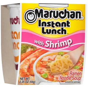 Maruchan Instant Lunch with Shrimp Ramen Noodles with Vegetables 2.25 oz [Pack of 12]