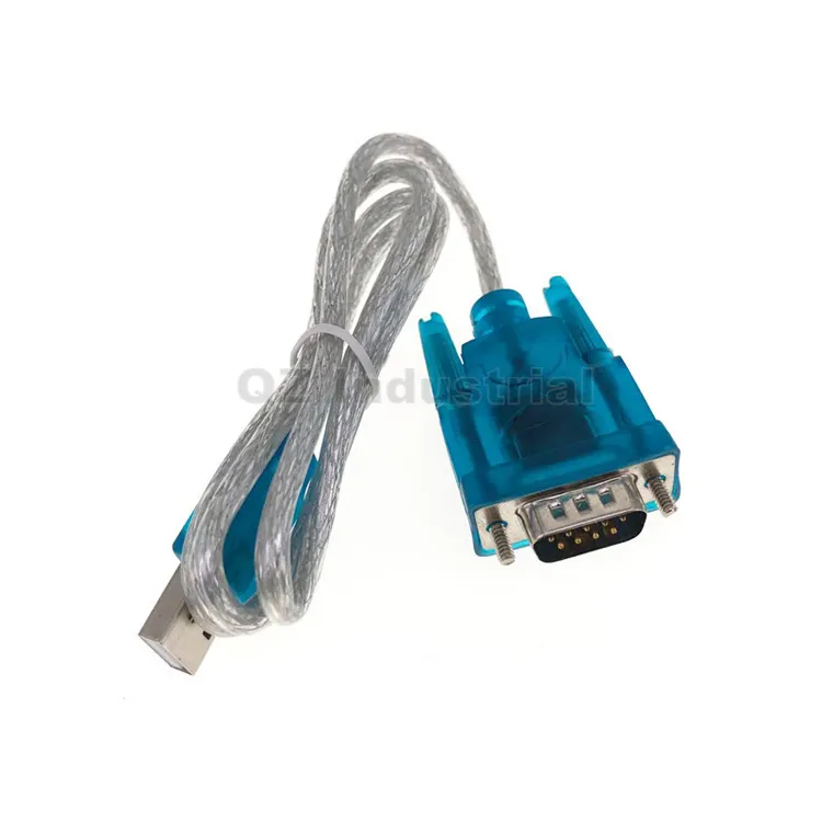 QZ newand high quality HL-340 USB to Serial Cable (COM) USB-RS232 USB 9-pin serial port support win7 64 bit system