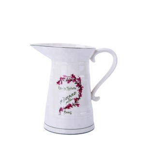 Bán buôn nhà bếp trang trí nước gốm Jug thân thiện với môi Đồ đá in bình nước - Product Image 1