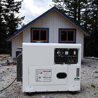Générateur diesel portable à cadre ouvert silencieux en veille 3KW 5KW 7KW 10KVA à faible bruit avec fil de cuivre torsadé 50/60Hz ATS pour usage domestique et extérieur