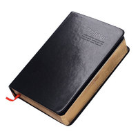 Carnet de notes biblique A5/A6 en similicuir PU super épais, style vintage Phnom Penh, à feuilles mobiles, reliure sans fil