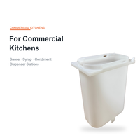 Insert de remplacement pour pompe à sauce 3,3 L en PP de qualité alimentaire, pièces de distributeur de sauce personnalisées pour cuisine commerciale