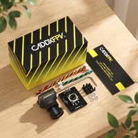 Caddx Ratel Pro 1500TVL BSI Sensor FPV Kamera Penglihatan Malam Starlight (PAL/NTSC, Lensa 2.8mm, Hitam)