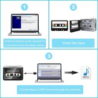 MK-1001 nouveau modèle de lecteur cd portable baladeur MP3 Audio musique convertir cassette au Format MP3