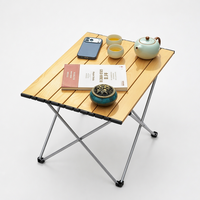 Table de pique-nique d'extérieur en aluminium de haute qualité, pliable, portable, résistante à la corrosion, ultra-légère, avec sac de transport – Prix usine