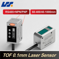 Sensor de Distancia Láser Digital de 60 a 400 mm, 4-20 mA, RS485, Alta Precisión, Sin Contacto, Salida NPN/PNP