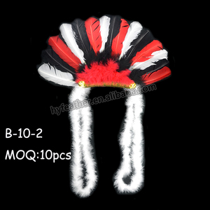 HY Wholesale Prime Hcraft ODM OEM Coiffe de paon pour fête - Product Image 2