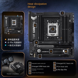 Scheda madre B850M-PLUS da gioco WIFI Heavy Gunner TUF con compatibilità CPU - Product Image 3