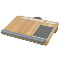 Support de tablette en bois de bambou de haute qualité, très vendu, avec coussin réglable, plateau de lecture
