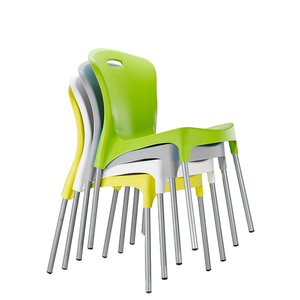 New design Plastic Chair with Metal leg