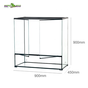REPTIZOO 96,3 Gal / 364,5 L Habitat pour reptiles en verre de forme triangulaire, grand paludarium écologique pour reptiles - Product Image 2