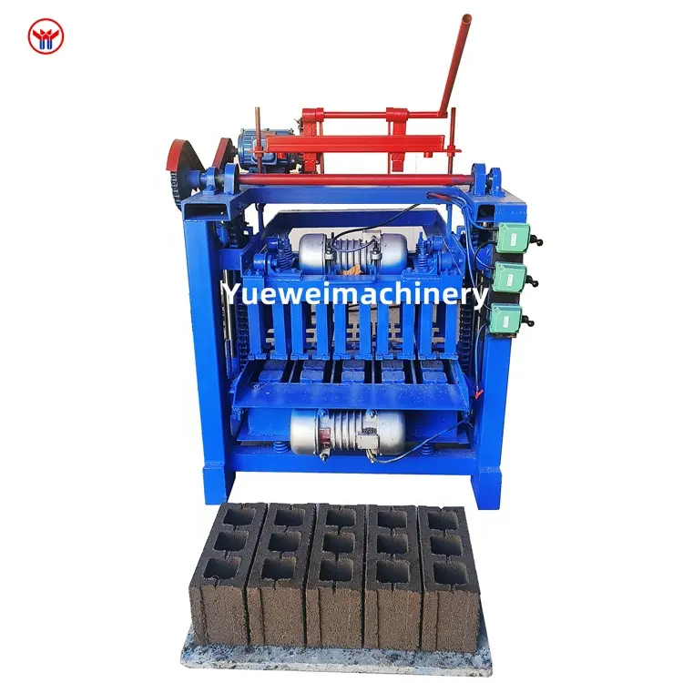 Popular cement interlocking fly ash brick making machine small block forming machine factory direct sale