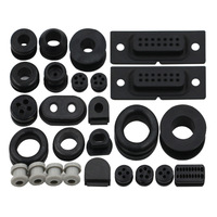 Protecteur de câble pour châssis industriel noir, écologique, ignifuge, en silicone, gaine de câble double face, joint en caoutchouc à clipser