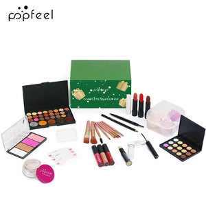 Set de regalo de maquillaje completo todo en uno para Navidad, paleta de sombras de ojos, lápiz labial, rubor, polvo, brochas de maquillaje, kit cosmético completo en stock. - Product Image 3