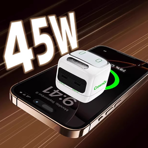 เครื่องชาร์จโทรศัพท์ GAN 45W 2USB-C อะแดปเตอร์ชาร์จเร็วพร้อม Ai ฟังก์ชั่นไฟกลางคืนควบคุมด้วยเสียงอัจฉริยะ2พอร์ต45W - Product Image 3