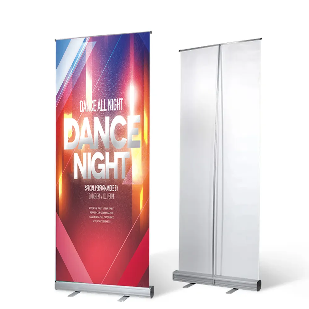 Hot Verkoop Fabricage Fabriek Prijs Roll Up Banner Groothandel Reclame Aluminium Roll Up Banner Stand Voor Reclame