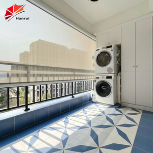 Cassette trượt bảng điều khiển dọc cơ giới cuộn lên con lăn Tổng số màn mù với các bài hát zip bên - Product Image 5