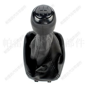 Poignée de levier de vitesses en cuir pour Saab 9-3 2003-12, 5 vitesses, design ergonomique, pièce de voiture - Product Image 1