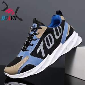 Nouvelles chaussures de sport décontractées pour hommes, en mesh, tendance, antidérapantes, résistantes à l'usure et respirantes, légères pour le printemps et l'automne - Product Image 1