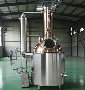 Distillateur professionnel en cuivre de 300 gallons fabriqué en usine, équipement de <span class=keywords><strong>distillerie</strong></span> de gin avec boîtier de contrôle - Product Image 2